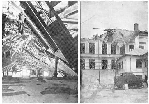 Seminarul „Veniamin Costachi” după bombardamentul sovietic din 26 iunie 1941
